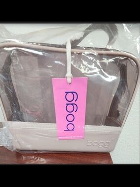 Clear Tote Bag in Light Pink -